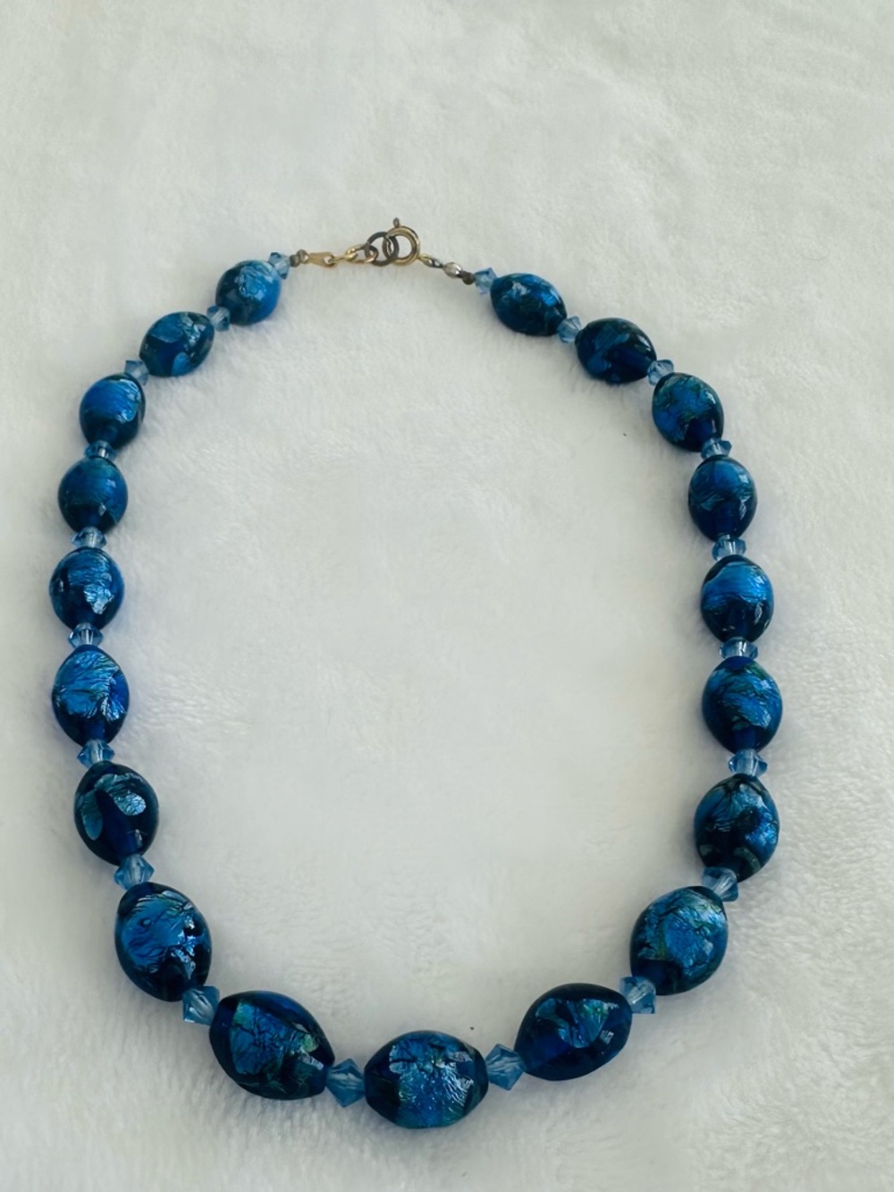 Murano glass bead choker  necklace 1950s